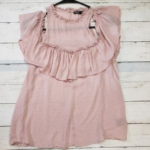 Express Ruffle off The Sholder Top Size Medium